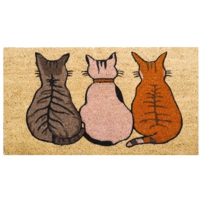 Cool Cats Natural Coir Mat (75cm x 45cm)
