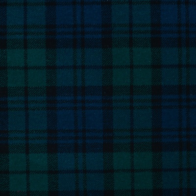 JHS Finsbury Park Wool Axminster - Green Tartan