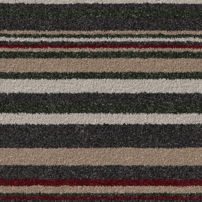 Lano Fairfield Design Stripes Carpet - Caviar