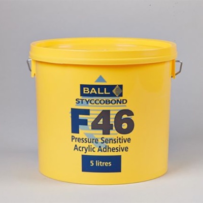 F Ball & Co F46 Pressure Sensitive Vinyl & LVT Adhesive - 5ltr