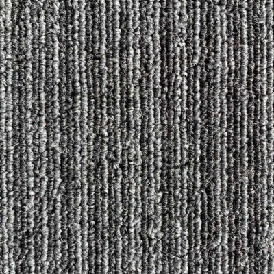 JHS Glastonbury Plain & Stripe Commercial Carpet Tiles - Carbon Stripe