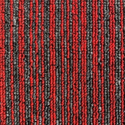 JHS Glastonbury Plain & Stripe Commercial Carpet Tiles - Ignite Stripe