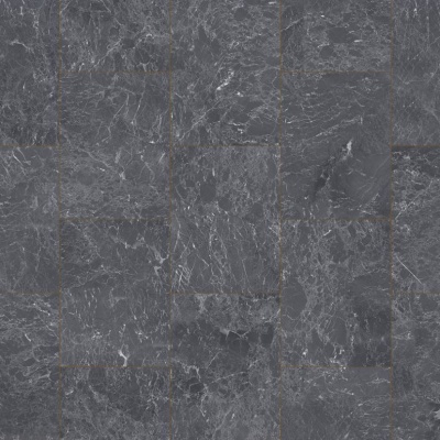 Tarkett Gripstar Marble Tile Vinyl - Marquine Tile Anthracite Gold