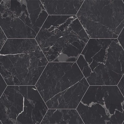 Rhinofloor Rhino Town House Hexagon Vinyl - Nero Marquine Hexagon Grey