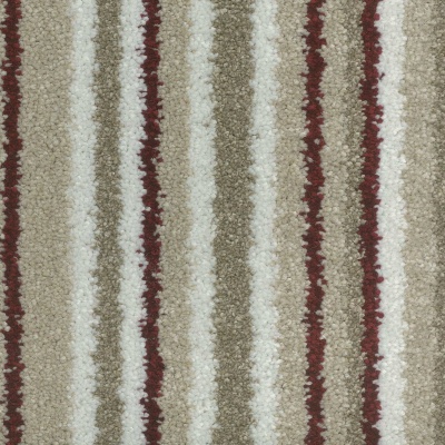 Lifestyle Floors Banquet Stripe and Plains Carpet - Chilli Stripe