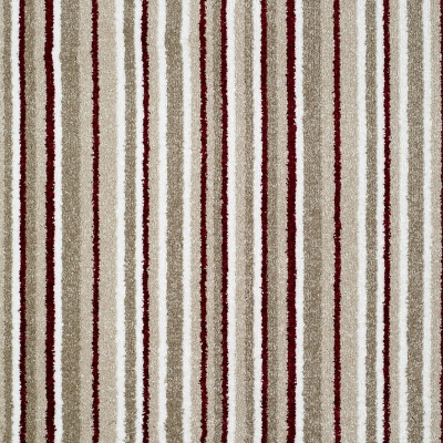 Lifestyle Floors Banquet Stripes and Plains Bleach Cleanable Carpet - Chilli Stripe