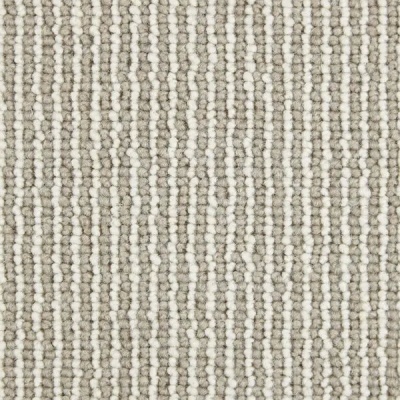 Kingsmead Artistry Loop Stripe 50% Lambswool Wool Carpet - Dunmore Cream