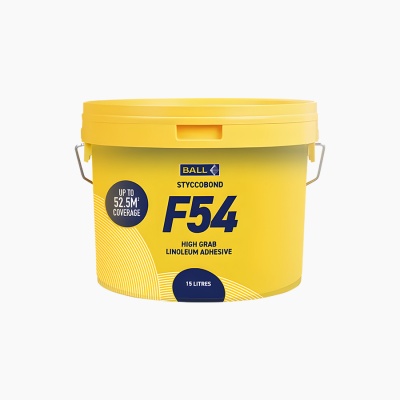 F Ball & Co F54 Marmoleum Adhesive (15ltr Tub)