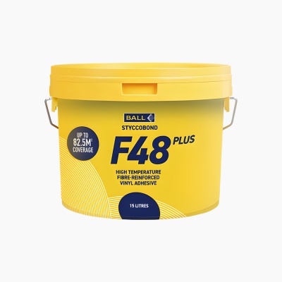 F Ball & Co F48+ High Temperature LVT & Vinyl Adhesive (15ltr Tub)