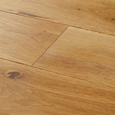 Woodpecker York Solid Oak Flooring - Rustic Oak 150mm (Lacquered)