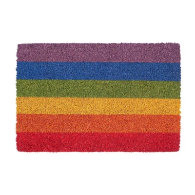 Rainbow Multicoloured Coir Door Mat (60cm x 40cm)