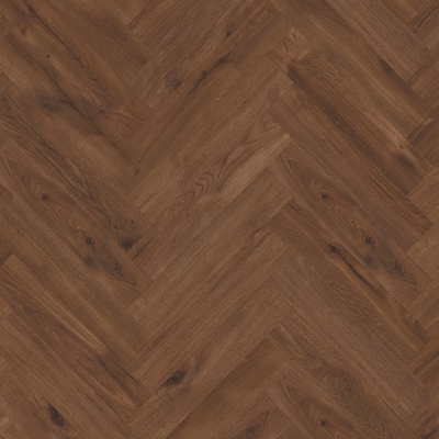 Furlong Flooring Manor Herringbone Water Resistant Laminate - Oak Chocolate Brown