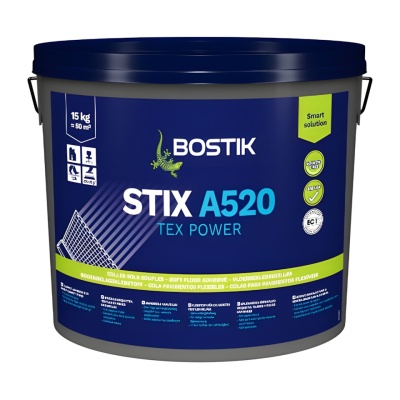 Bostik STIX A520 Premium Tex Power Carpet Adhesive (15kg Tub)