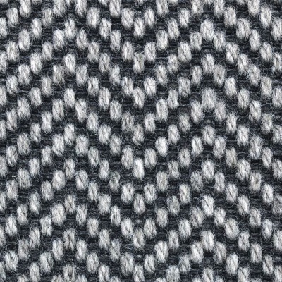 Lewis Abbott Herringbone Luxury Wool Blend Carpet - Flint