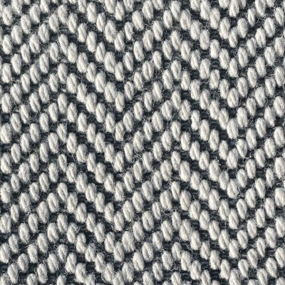 Lewis Abbott Herringbone Luxury Wool Blend Carpet - Marble