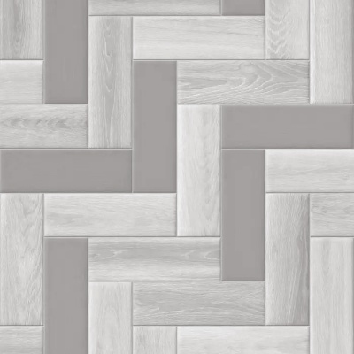 Grey Parquet Vinyl by Remland - Light Grey