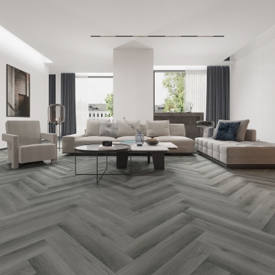 Alva Herringbone LVT - Yosemite Dark