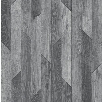 Staggered Wood Vinyl by Remland - Grey Hungarian Oak