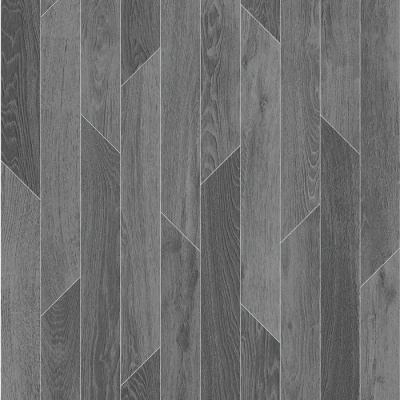 Staggered Wood Vinyl by Remland - Dark Grey Hungarian Oak