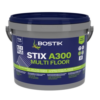 Bostik STIX A300 Multi Floor Vinyl & LVT Adhesive (12kg Tub)