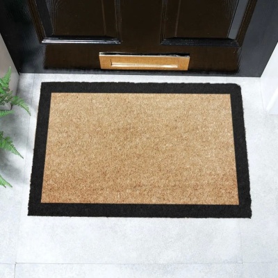 Black Border Doormat (60cm x 40cm)