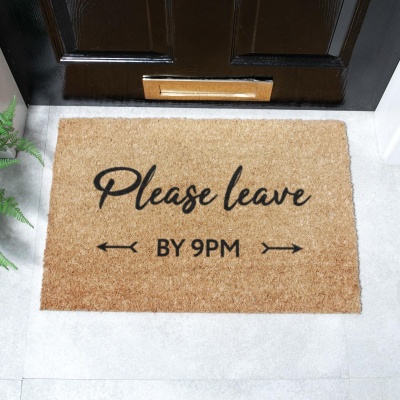 Please Leave By 9pm Doormat (60cm x 40cm)