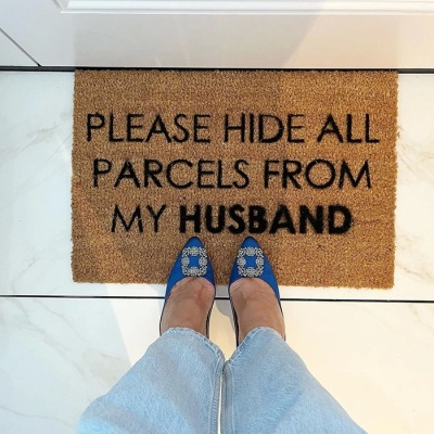 Please Hide All Parcels From My Husband Doormat (60cm x 40cm)