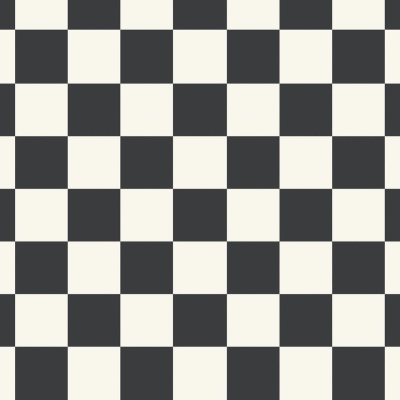 Classic Chequerboard Black and White Vinyl by Remland