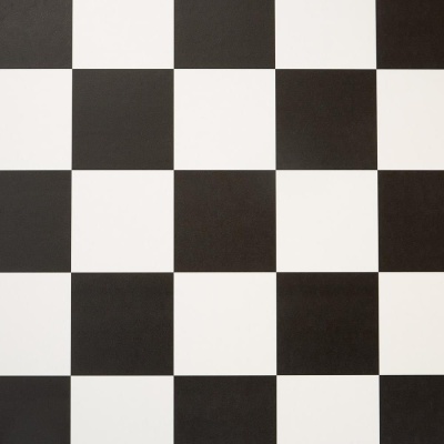 Large Chequerboard Black and White Vinyl by Remland