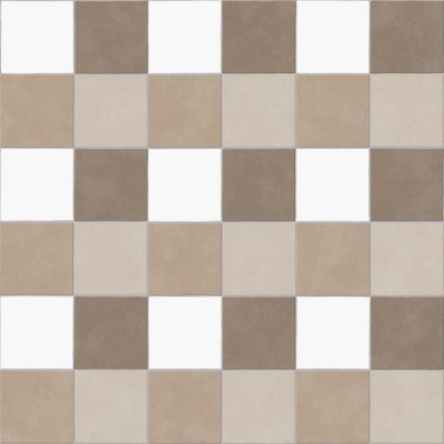 Coastal Chequerboard Vinyl by Remland - Sandy Beige