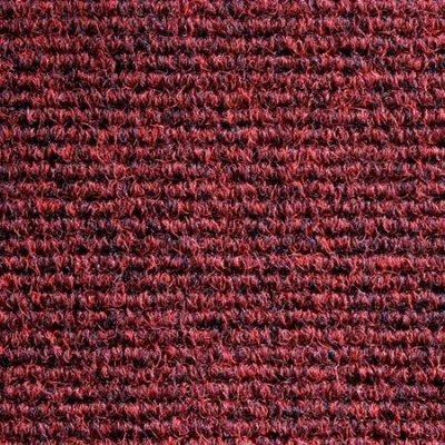 Heckmondwike Broadrib Commercial Carpet Tiles (50cm x 50cm) - Claret
