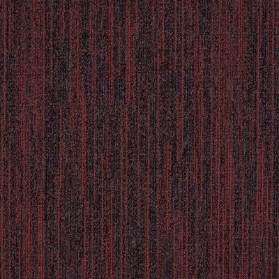 JHS Wave Length Commercial Carpet Tiles - Garnet