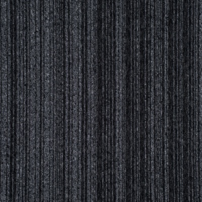 Classic Loop Pile Commercial Carpet Tiles by Remland - Anthracite Stripe