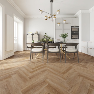Alva Parquet Wood Luxury LVT - 0.55mm Wear Layer - Ash Brown