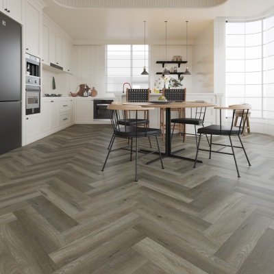 Alva Parquet Wood Luxury LVT - 0.55mm Wear Layer - French Grey