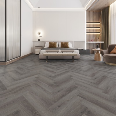 Alva Parquet Wood Luxury LVT - 0.55mm Wear Layer - Hickory Grey Oak