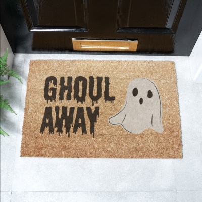 Ghoul Away Halloween Coir Doormat (60cm x 40cm)