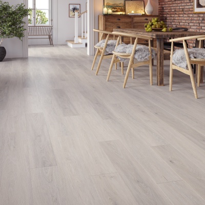Superior Wood Rigid Core SPC Click LVT 6.5mm - Built In Underlay by Remland - Light Grey Oak