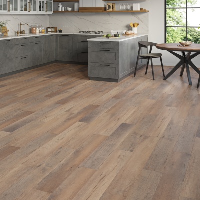 Superior Wood Rigid Core SPC Click LVT 6.5mm - Built In Underlay by Remland - Brown Oak