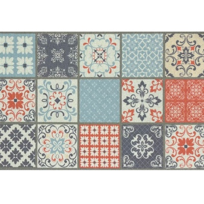 Multi Victorian Washable Eco-Friendly Door Mat (75cm x 50cm)