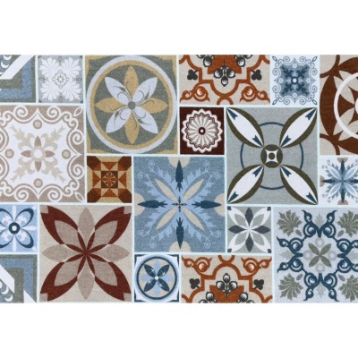 Tuscan Tile Washable Eco-Friendly Door Mat (75cm x 50cm)