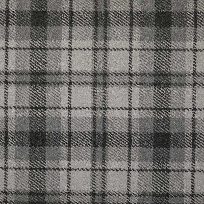 Tartan Print Wilton Carpet by Remland - Silver Tartan