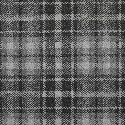 Tartan Print Wilton Carpet by Remland - Anthracite Tartan