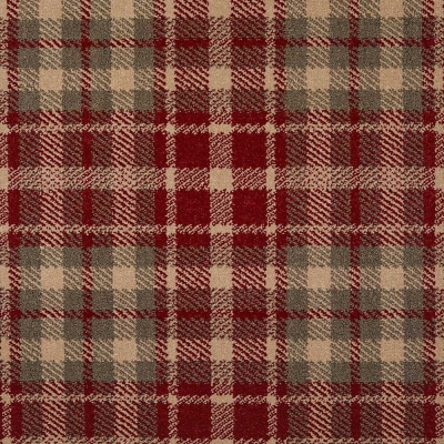Tartan Print Wilton Carpet by Remland - Red Tartan