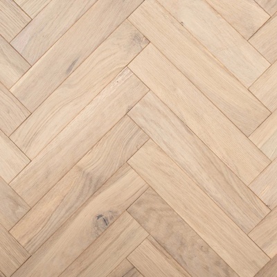Premium 20mm Herringbone White Smoked Oak Engineered Wood by Remland