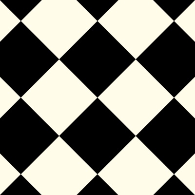 Diamond Black and White Chequerboard Vinyl by Remland