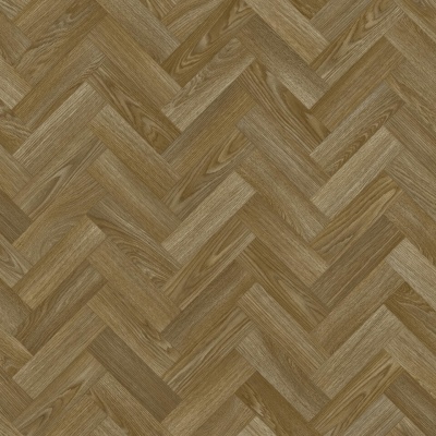 Rhinofloor Super Deluxe Herringbone Vinyl - Light Brown