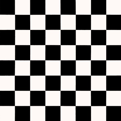 Small Chequerboard Black and White Vinyl by Remland