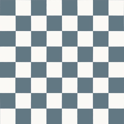 Small Chequerboard Blue and White Vinyl by Remland