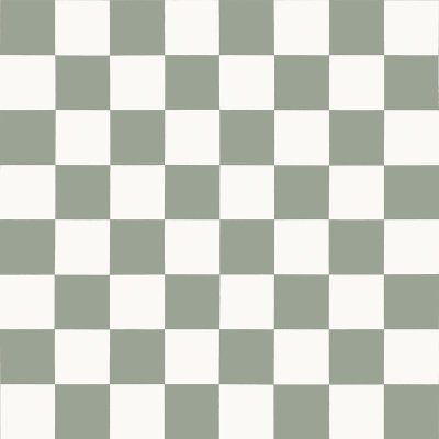 Small Chequerboard Green and White Vinyl by Remland